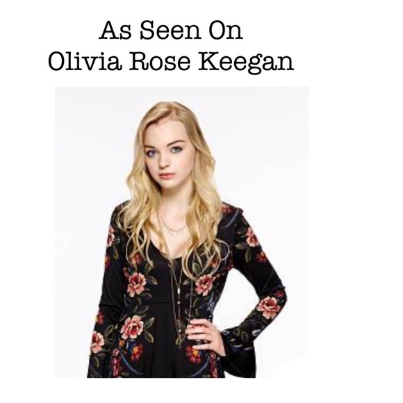 Free People Fit Flare Short Black Open Back Bell Sleeve Floral Dress Size S - Picture 5 of 13